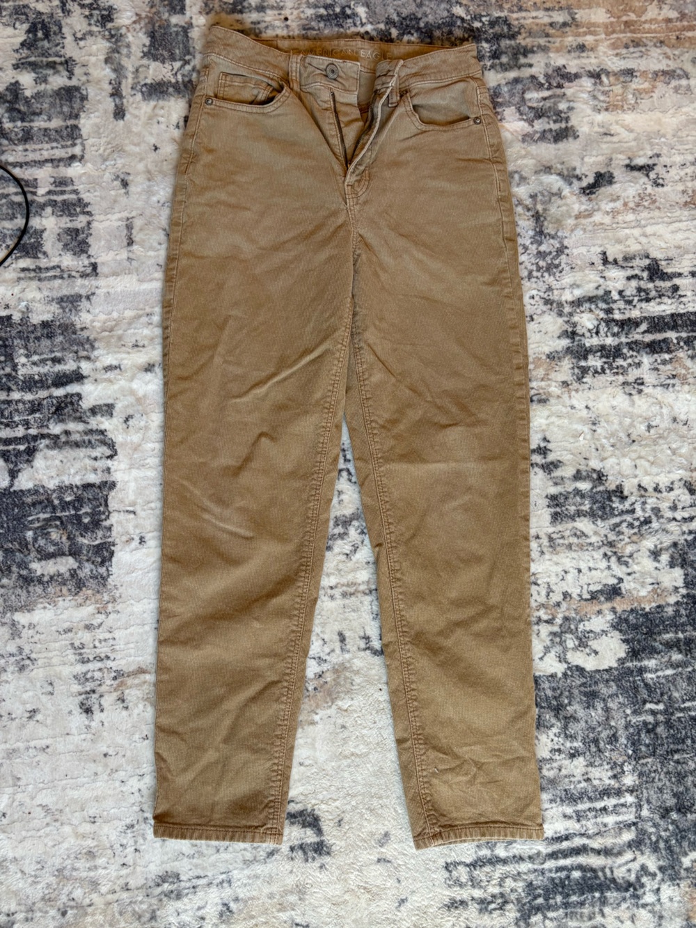 American Eagle Outfitters Straight Leg Corduroy Pants - Tan